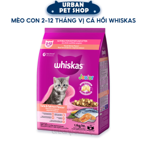 Hạt Mèo Con 2-12 Tháng Vị Cá Ngừ Và Cá Hồi Whiskas