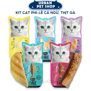 Kit Cat Fillet Cá Ngừ Ngừa Búi Lông, Cá Hun Khói, Thịt Gà Ngừa Búi Lông, Gà Nướng