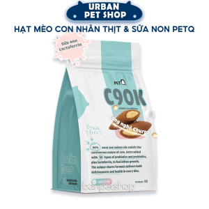 Hạt Mèo Nhân Thịt & Sữa Non Thượng Hạng PetQ Mèo Con, Hạt PetQ Churro C90K