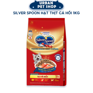 Silver Spoon Thức Ăn Hạt Cho Mèo Trong Nhà Vị Cá Hồi (1kg)