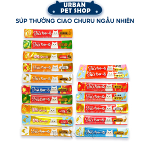 Súp Thưởng Cho Mèo Ciao Churu Vị Ngẫu Nhiên Thanh Lẻ