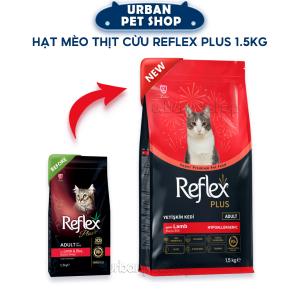 Reflex Plus Adult Cat Food With Lamb & Rice Thức Ăn Hạt Cho Mèo Trưởng Thành Vị Thịt Cừu Và Gạo 1.5k