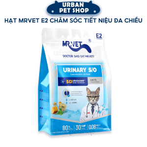 Hạt MRVET E2 Urinary SO Chăm Sóc Tiết Niệu Đa Chiều Cho Mèo Mọi Lứa Tuổi 1kg