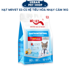 Hạt MRVET E3 Chăm Sóc Hệ Tiêu Hóa Nhạy Cảm Cho Mèo Mọi Lứa Tuổi 1kg
