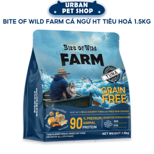 Bite Of Wild Farm Hạt Cao Cấp Vị Cá Ngừ Hoang Dã Hỗ Trợ Tiêu Hoá Cho Mèo Grain Free 1.5kg