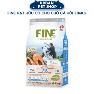 FINE Salmon Thức Ăn Hữu Cơ Tự Nhiên Cho Chó Vị Cá Hồi 3LB (1.36kg)