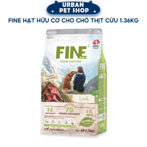 FINE Lamb Thức Ăn Hữu Cơ Tự Nhiên Cho Chó Vị Thịt Cừu 3LB (1.36kg)