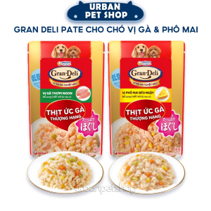 Gran Deli Thịt Ức Gà Thượng Hạng Pate Cho Chó Vị Gà & Phô Mai (80g)