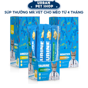 Hộp Súp Thưởng MRVET, Súp Dinh Dưỡng Cho Mèo Từ 4 Tháng Tuổi (15g x 50 thanh)